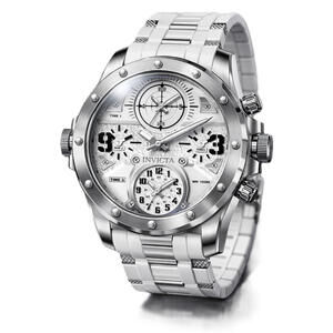 Invicta Coalition Forces Men's Watch - 50mm, White, Steel (50217)